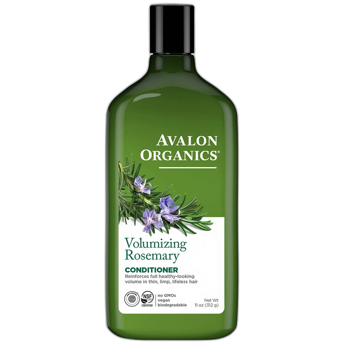 Avalon Organics Volumizing Rosemary Hair Conditioner 11Oz (Pack of 6)