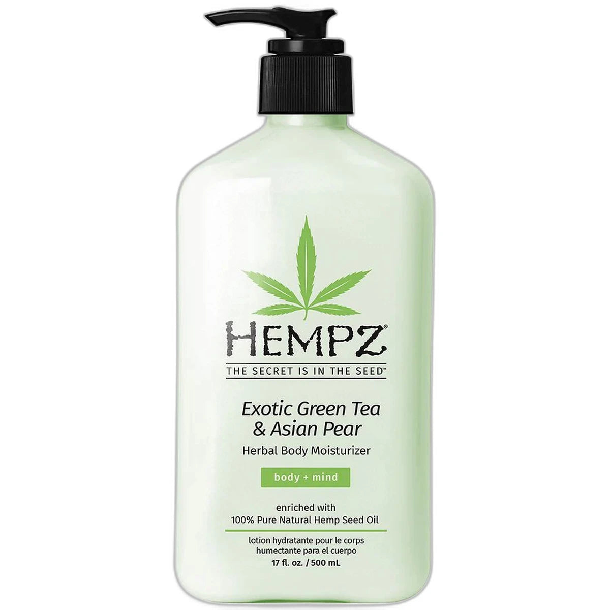 Hempz Exotic Green Tea and Asian Pear Herbal Body Moisturizer 17Oz (Pack of 12)