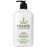 Hempz Original Herbal Body Moisturizer with Pump for Dry Skin 17Oz (Pack of 12)