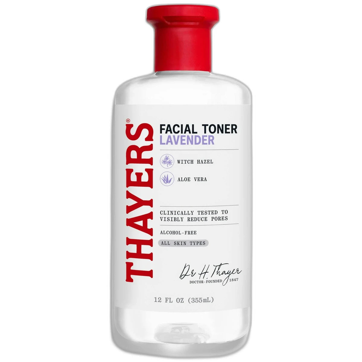 Thayers Witch Hazel Alcohol-Free Toner With Aloe Vera Lavender 12Oz (Pack of 24)