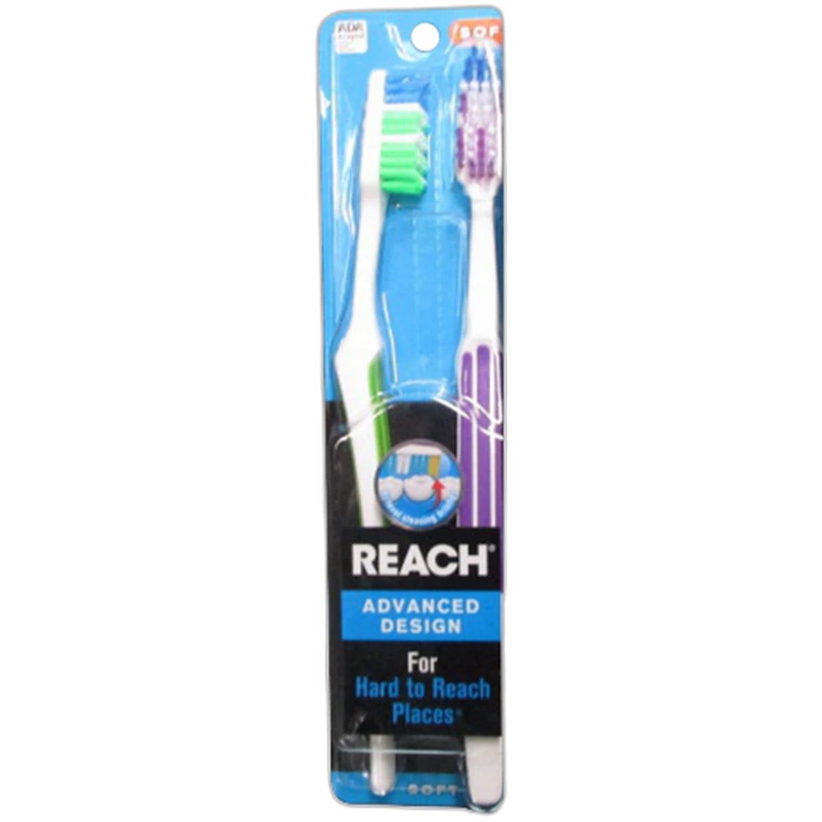 Reach Advanced Design Full Head Toothbrush Soft2 Ea 1.44Oz(Pack of 72)