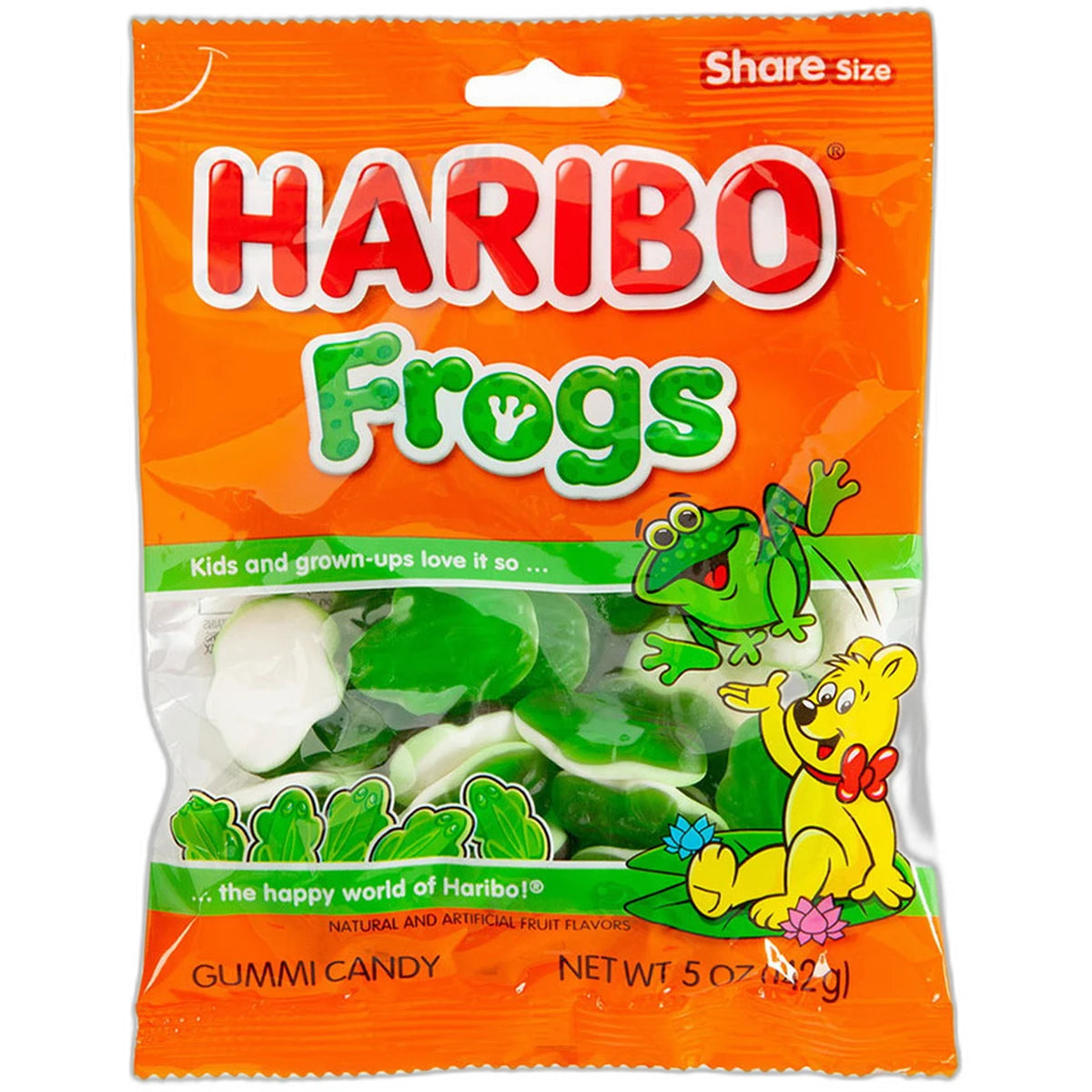 Haribo Frogs Gummi Candy 5Oz (Pack of 12)