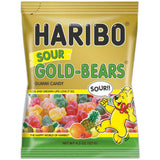 Haribo Gold Bears Sour Gummi Candy 4.5Oz (Pack of 12)