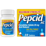Pepcid AC Acid Reducer Maximum Strength Tablets 1.12Oz (Pack of 24)