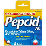 Pepcid Ac Maximum Strength Acid Reducer Famotidine Tablets8 Ea 1.12Oz (Pack of 36)