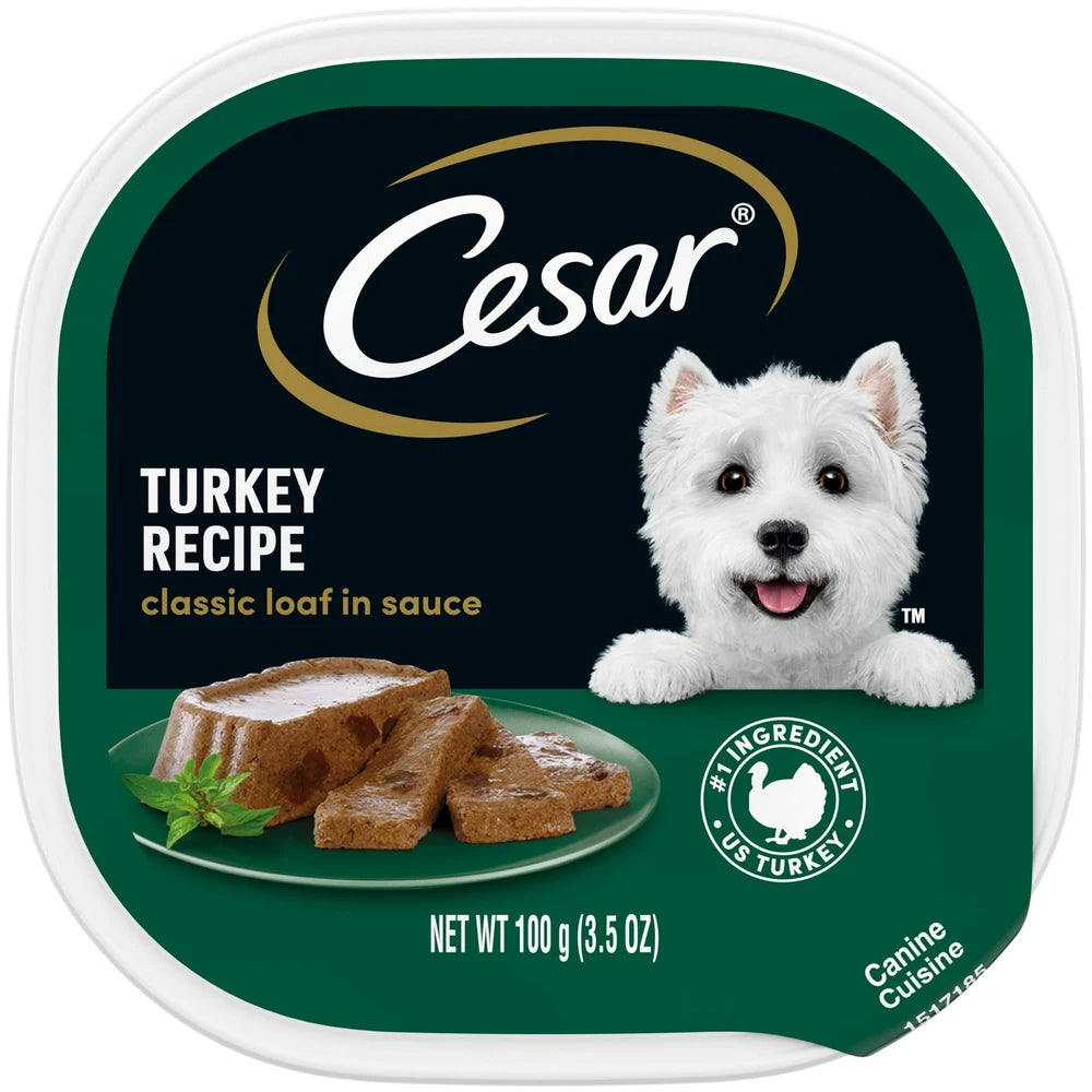 Cesar Canine Cuisine Turkey in Meaty Juice 3.5Oz (Pack of 12)