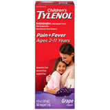 Tylenol Childrens Oral Suspension Grape Splash 4Oz (Pack of 36)