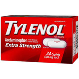 Tylenol Extra Strength Pain Reliever And Fever Reducer Caplets 0.16Oz (Pack Of 72)