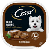 Cesar Classic Loaf In Sauce Duck Recipe Wet Dog Food Adult 3.5 Oz (Pack of 12)