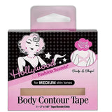 Hollywood Fashion Secrets Body Contour Tape For Medium Skin Tones 1.06Oz (Pack Of 12)