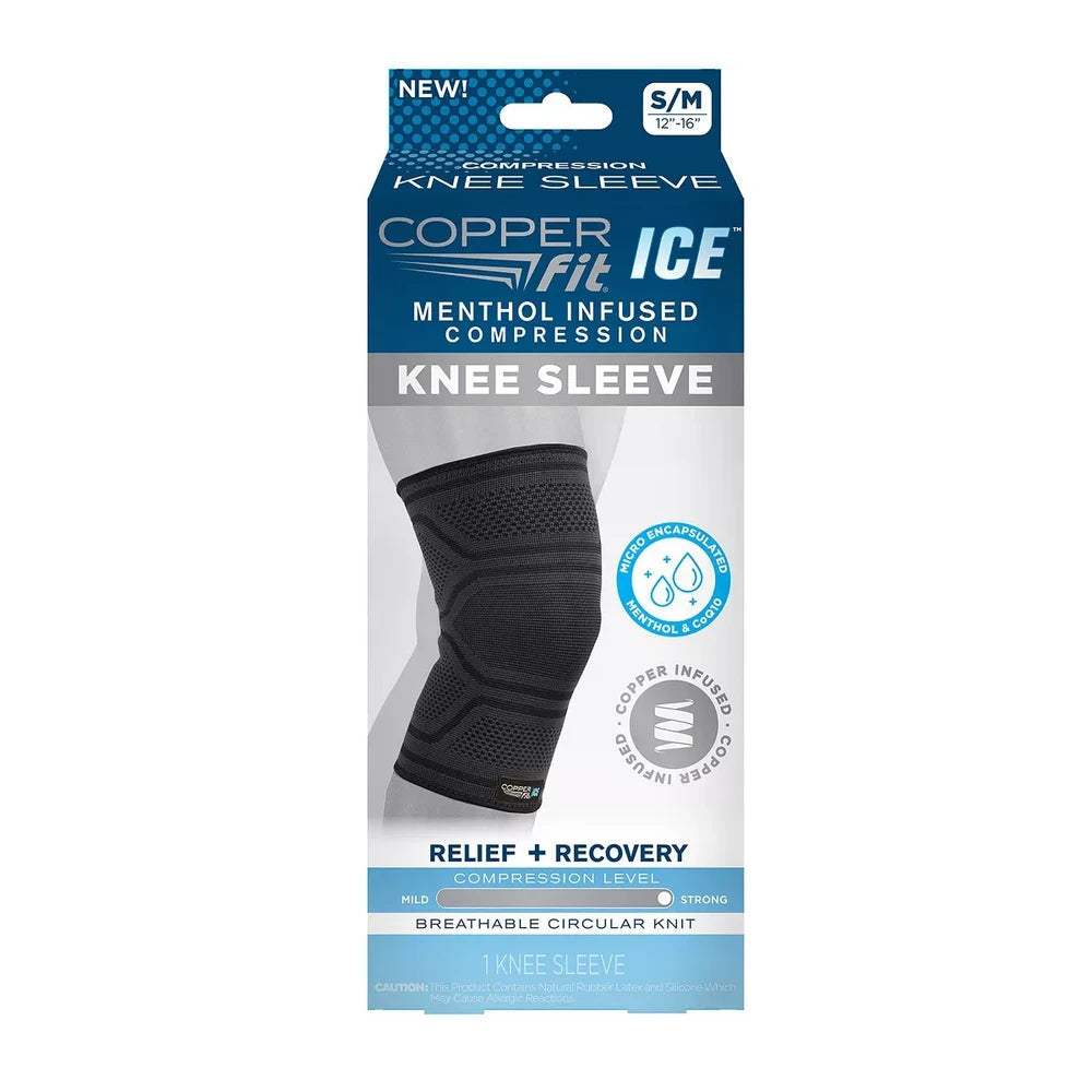 Copper Fit Knee Compression Sleeve 3.68Oz (Pack of 12)