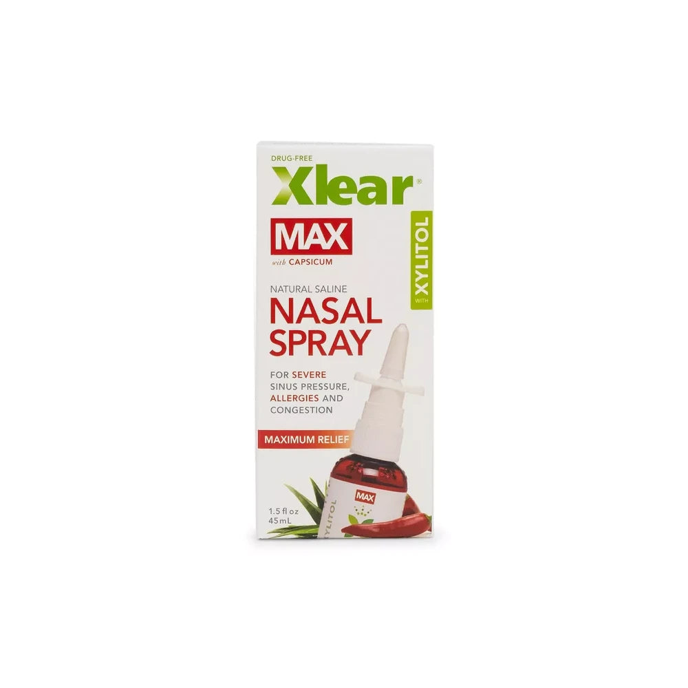 Xlear - Natural Saline Sinus Spray Max - 1.5 fl Oz (Pack of 12)