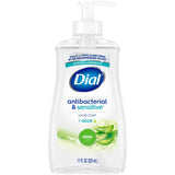 Dial Antibacterial Liquid Hand Soap Aloe Scent 11 fl Oz (Pack of 12)