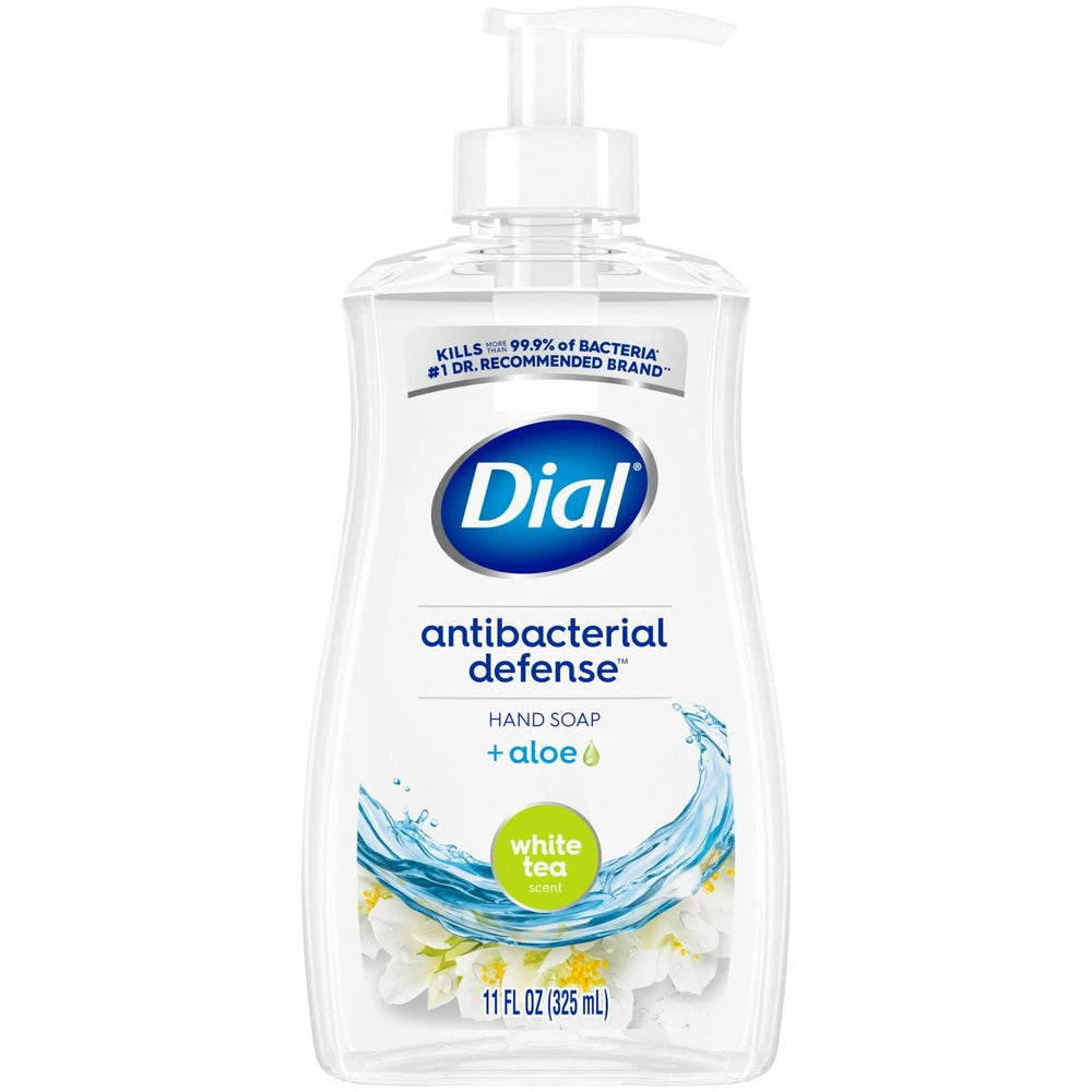 Dial Antibacterial Liquid Hand Soap White Tea 11 fl Oz (Pack of 12)