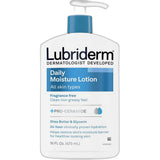 Lubriderm Daily Moisture Lotion For Normal To Dry Skin Fragrance Free 16Oz (Pack of 12)