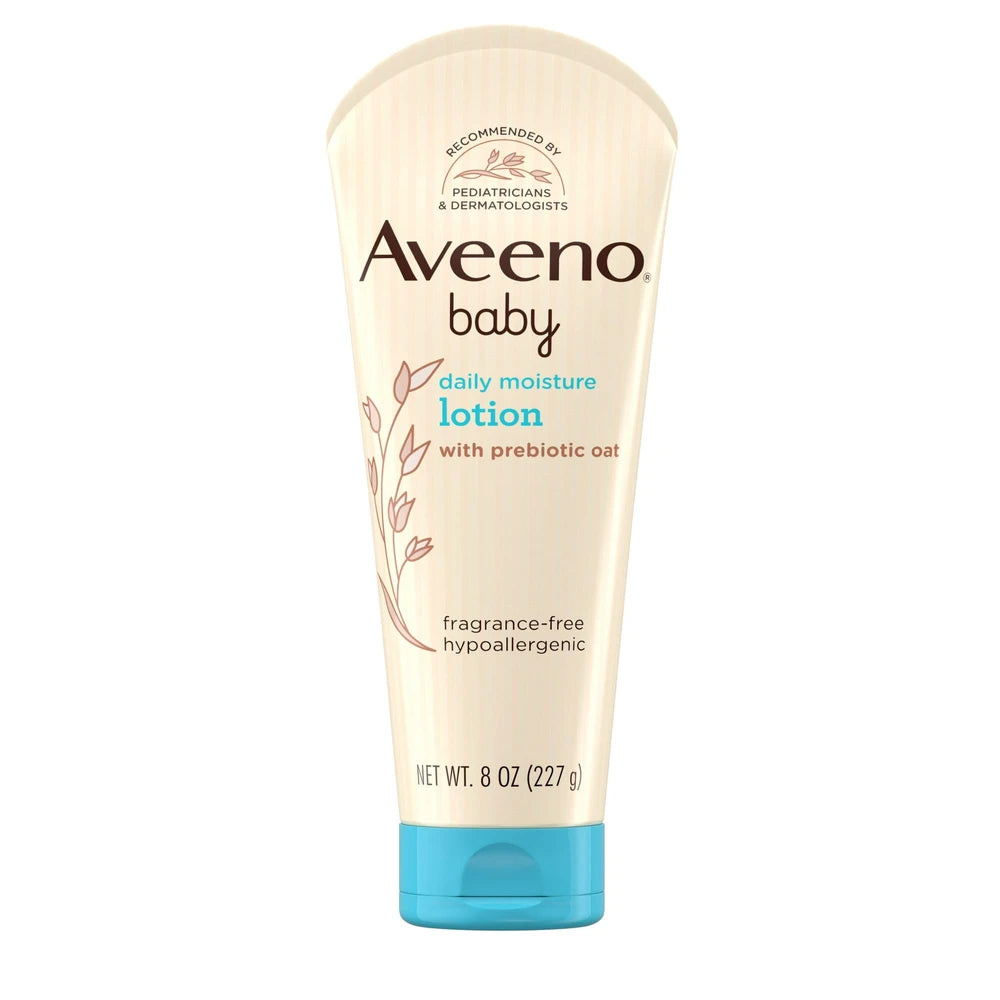 Aveeno Baby Daily Moisture Body Lotion for Baby and Toddler with Nourishing Oatm 8Oz (Pack of 12)