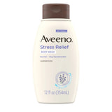 Aveeno Stress Relief Body Wash with Soothing Oat, Lavender, Chamomile & Ylang-Yl 12Oz (Pack of 12)