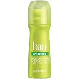 Ban Invisible Roll-On Deodorant Unscented 3.5Oz (Pack of 12)