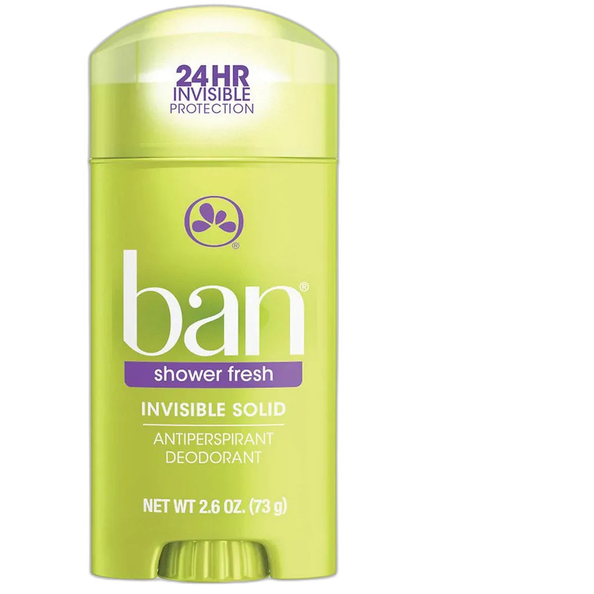 Ban Invisible Solid Anti-Perspirant Deodorant Shower Fresh 2.6Oz (Pack of 12)