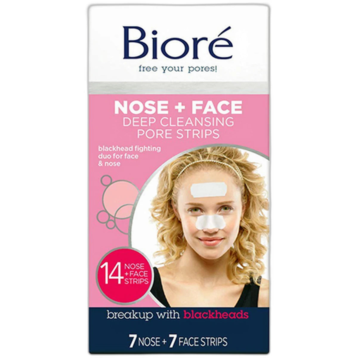 Biore Deep Cleansing Pore Strips For Face And Nose Combo Pack 14Ea 0.8Oz (Pack Of 12)