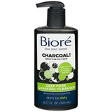 Biore Free Your Pores Deep Pore Charcoal Cleanser For Oily Skin Face Wash 6.77Oz (Pack of 12)