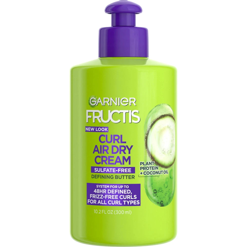 Garnier Fructis Triple Nutrition Curl Nourish Butter Cream leave-In Treatment - 10.2 fl Oz(Pack of 12)