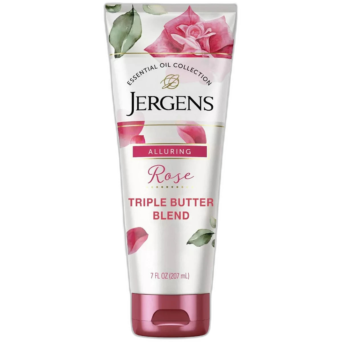 Jergens Hand and Body Lotion Rose Body Butter Lotion with Camellia Essential Oil 7Oz (Pack of 5)