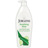 Jergens Hand and Body Lotion Soothing Aloe Refreshing Body Lotion for Dry Skin 21Oz (Pack of 4)