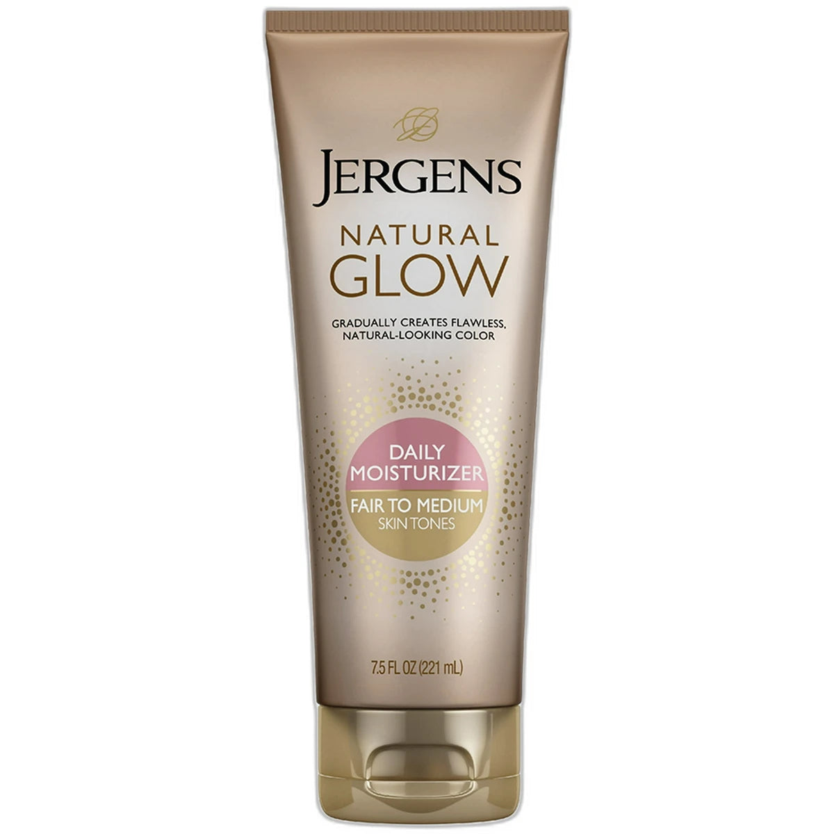 Jergens Natural Glow Daily Moisturizer Medium Skin Tones 7.5Oz (Pack of 5)