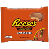 Hersheys Reeses Milk Chocolate Peanut Butter Cups Snack Size Candy 10.5Oz (Pack of 24)