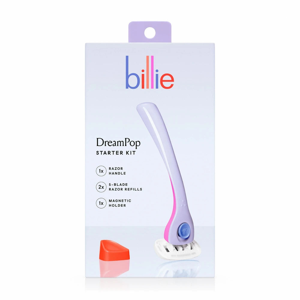 Billie Women’s Razor Kit 1 Handle + 2 x 5-Blade Refills + Magnetic Holder Drea (Pack of 16)