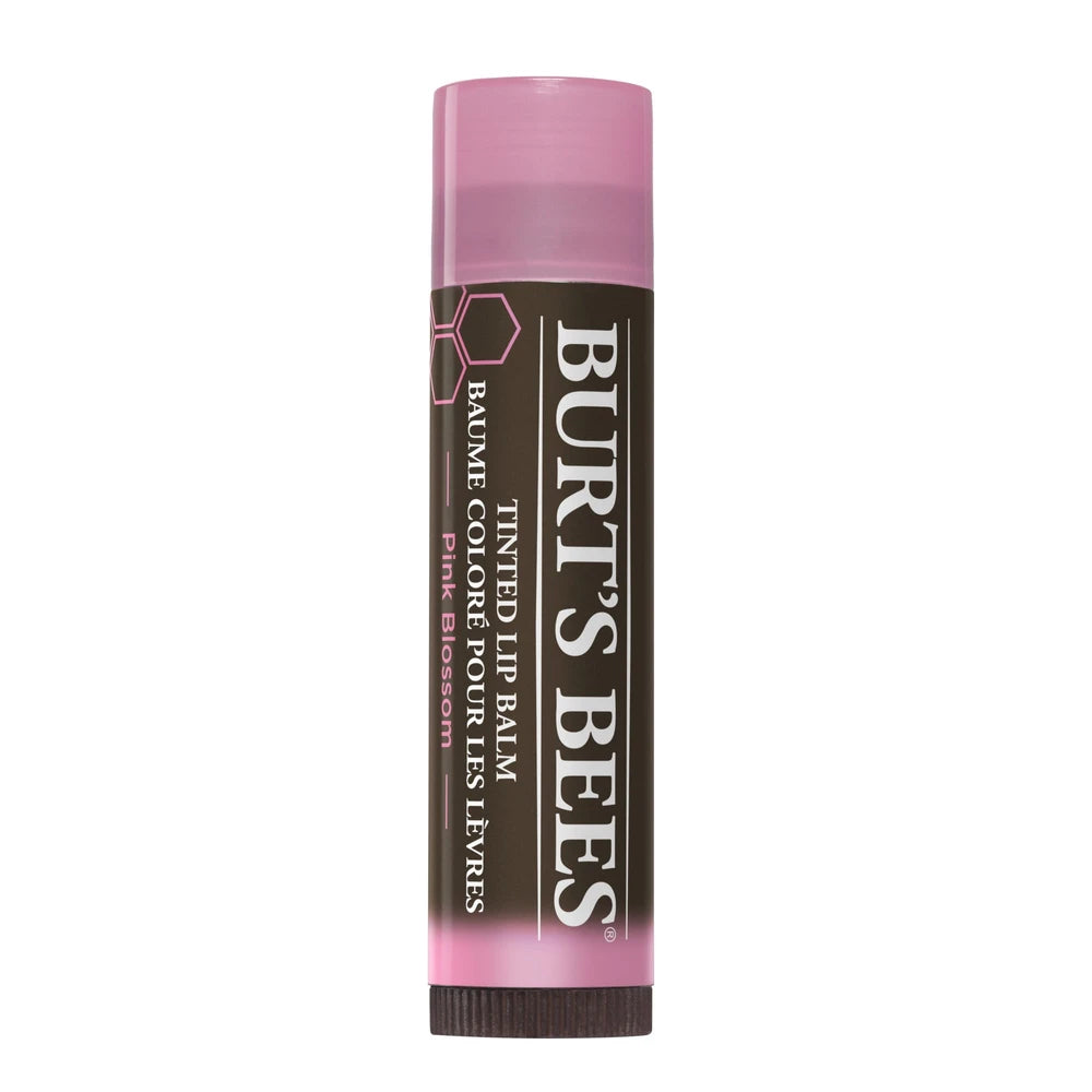 Burt S Bees 100% Natural Tinted Lip Balm Pink Blossom With Shea Butter & Botani 0.15Oz (Pack Of 16)