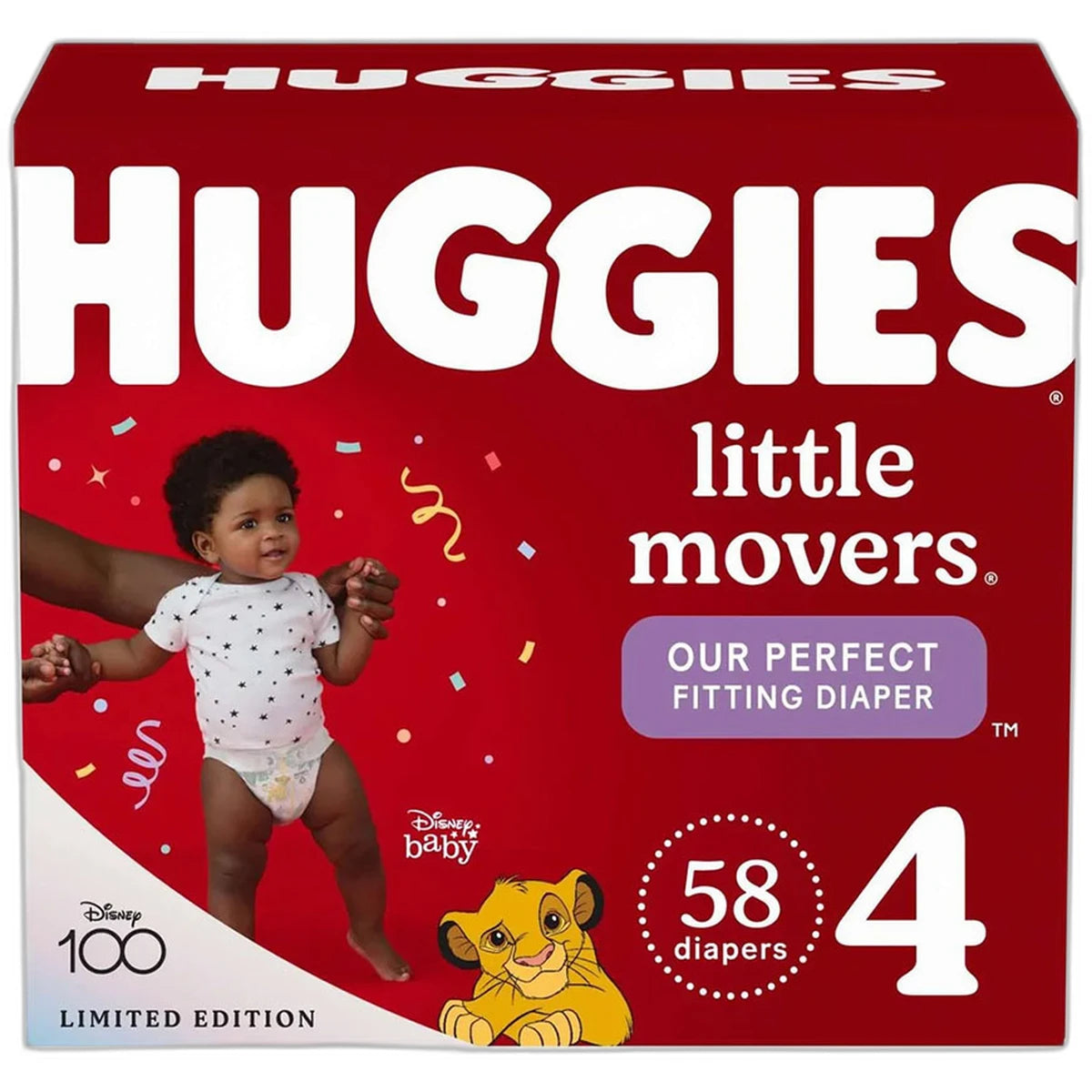Huggies Little Movers Baby Diapers Size 4 79.2Oz (Pack of 1)