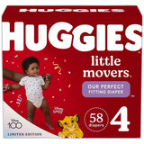 Huggies Little Movers Baby Diapers Size 4 79.2Oz (Pack of 1)