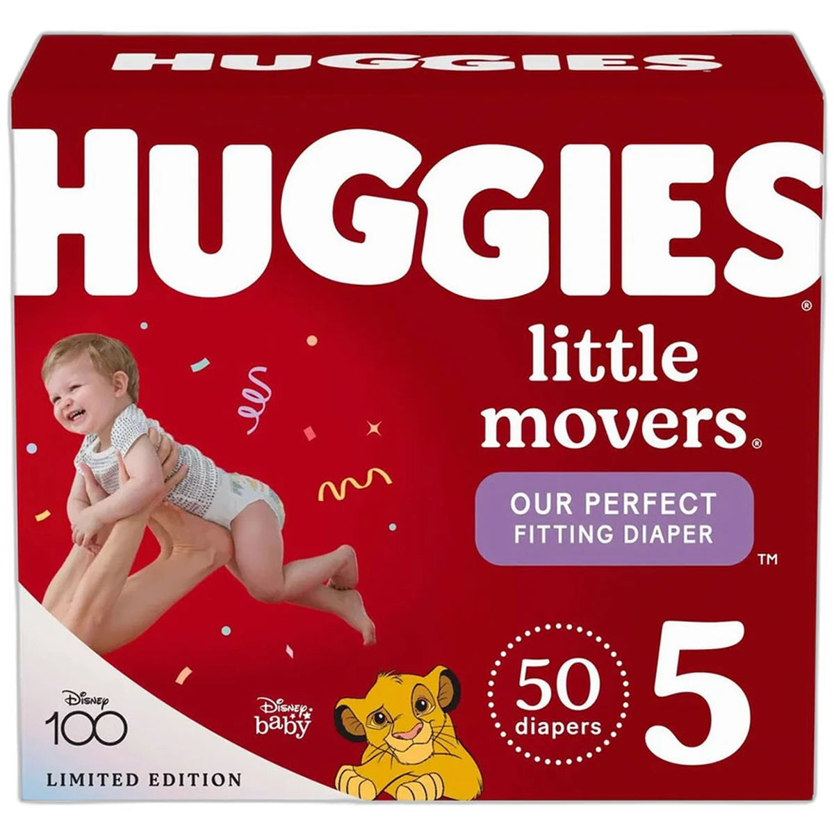 Huggies Little Movers Baby Diapers Size 5 73.44Oz (Pack of 1)