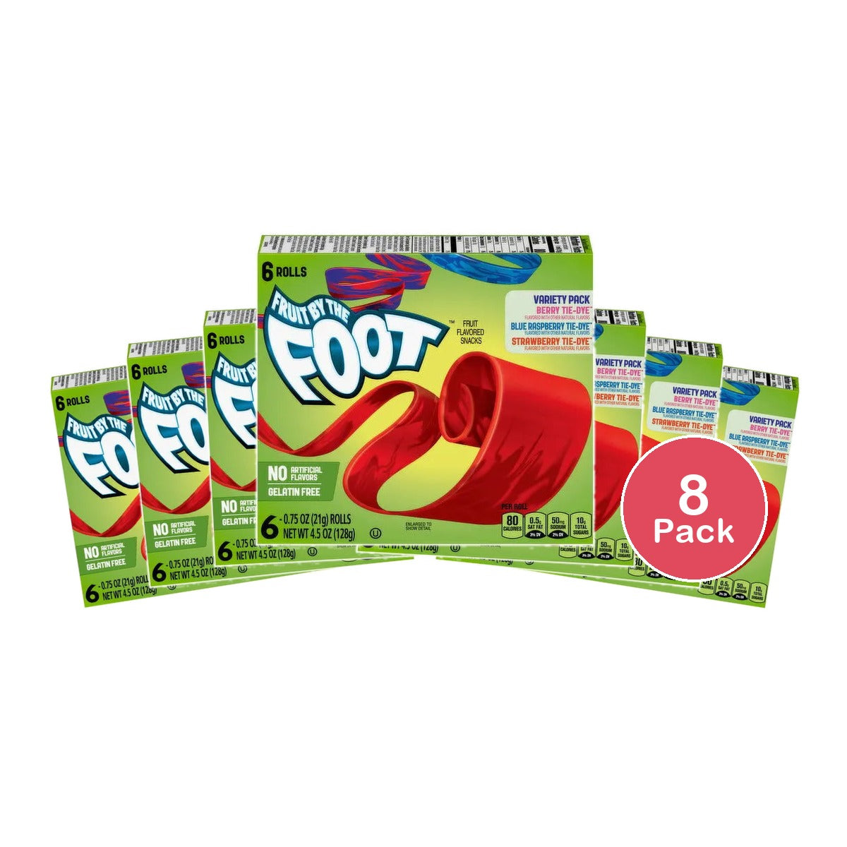 Fruit By The Foot Variety Pack 6 Count 0.28Oz (Pack Of 8)