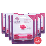 GaBBY Double Face Snap Barrette Hot Pink (Pack of 12)