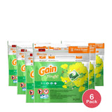 Gain Flings 3 in 1 Plus Aroma Boost Detergent Original 16 Pack Capsules 6 pack 13Oz (Pack of 6)