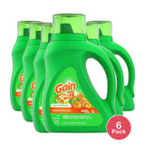 Gain Liquid Laundry Detergent Island Fresh 32 Loads 46Oz (Pack of 6)