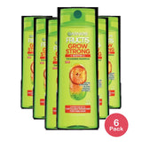 Garnier Fructis Grow Strong Shampoo 12.5 oz (Pack of 6)