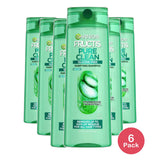 Garnier Fructis Pure Clean Shampoo Silicone-Free with Aloe Extract and Vitamin E 12.5Oz (Pack of 6)