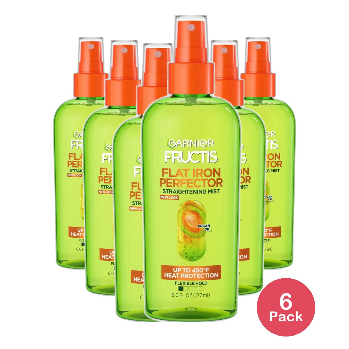Garnier Fructis Sleek And Shine Flat Iron Perfector Straightening Mist6Oz (Pack of 6)