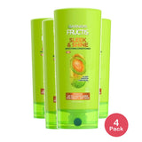 Garnier Fructis Sleek & Shine Conditioner for Frizzy, Dry, Unmanageable Hair - 21 fl oz(Pack of 4)