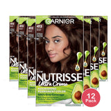 Garnier Nutrisse Nourishing Hair Color Creme 413 Bronze Brown 8.48oz (Pack of 12)