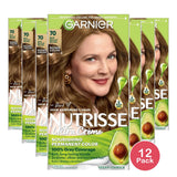 Garnier Nutrisse Permanent Creme Haircolor #70 Dark Natural Blonde 8.48oz (Pack of 12)
