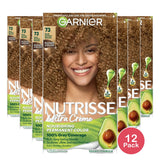 Garnier Nutrisse Permanent Creme Haircolor Dark Golden Blonde#73 8.48oz (Pack of 12)