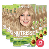 Garnier Nutrisse Permanent Creme Light Natural Blonde Haircolor 8.48oz (Pack of 12)