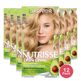 Garnier Nutrisse Permanent Nourishing Hair Color Creme 93 Light Golden Blonde 8.48oz (Pack of 12)