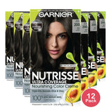 Garnier Nutrisse Ultra Coverage 100% Gray Coverage Permanent Hair Color 8.48oz (Pack of 12)
