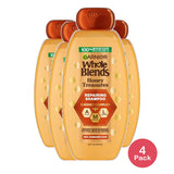 Garnier Whole Blends Repairing Shampoo with Honey Treasures 22Oz (Pack of 4)